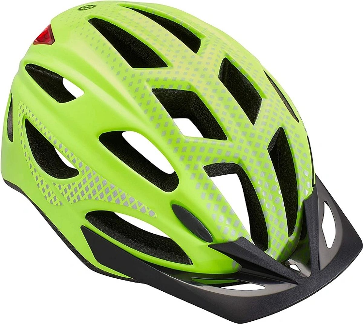 Schwinn Beam LED Lighted Bike Helmet with Reflective Design for Adults